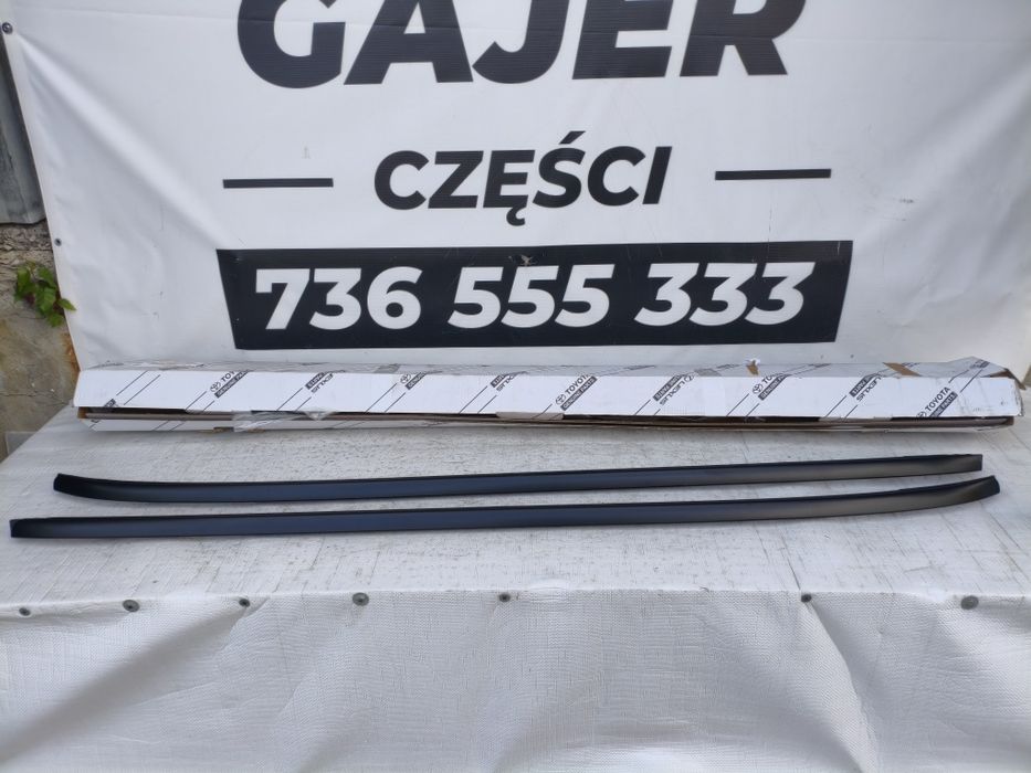 Toyota Corolla e21 kombi zestaw relingów dachowych czarne relingi orginał wysyłka