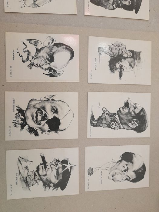 Calendários de bolso caricaturas Políticos História - Salazar, Kennedy