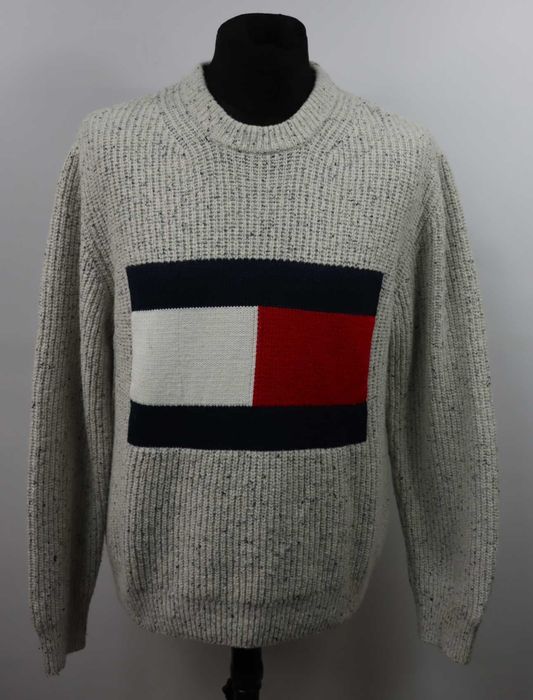 Tommy Hilfiger męski wełniany sweter rozmiar S
