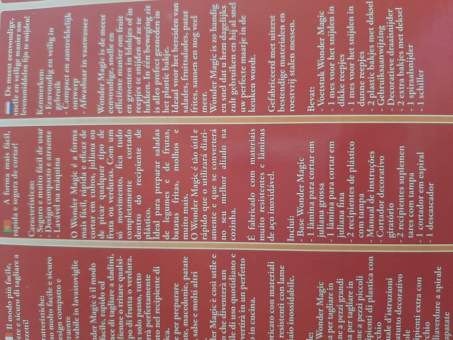 Mandolina/ espiralizador/ picador Wonder Magic Deluxe