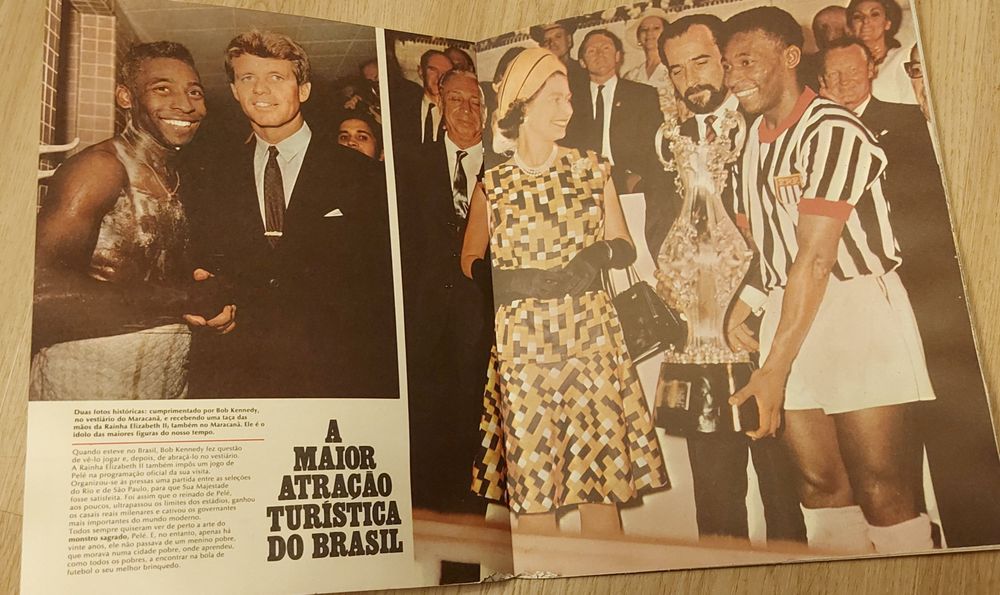 Pele - revista manchete 1971 com disco