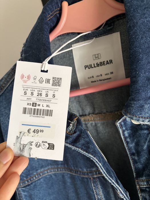 Casaco de ganga pull&bear mulher blusao S jeans