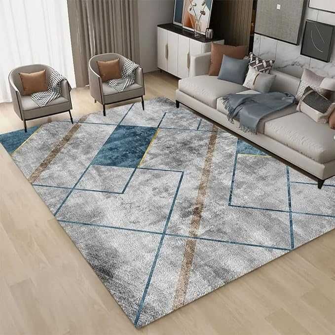 NOWY Dywan Geometryczny do Salonu Nowoczesne Wzory Elegancki Loft 200x300