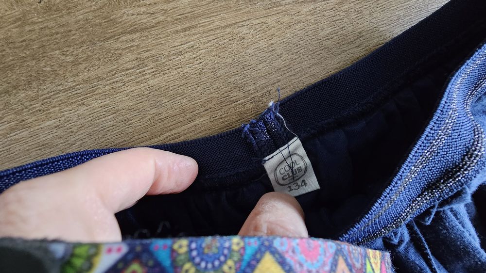 Spódniczka granatowa, galowa Smyk, rozm 134.