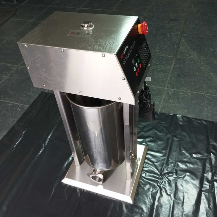Máquina de enchidos electrónica de 15 litros, inox