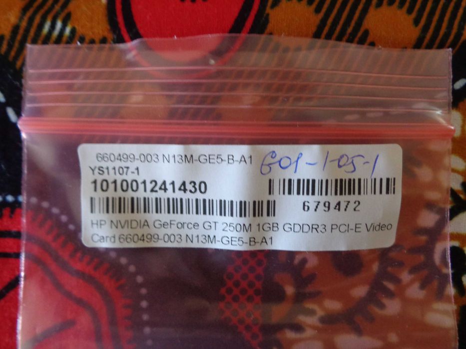 Placa Gráfica HP Nvidia Geforce GT 250M 1GB GDDR3 PCI-E. Portes Grátis