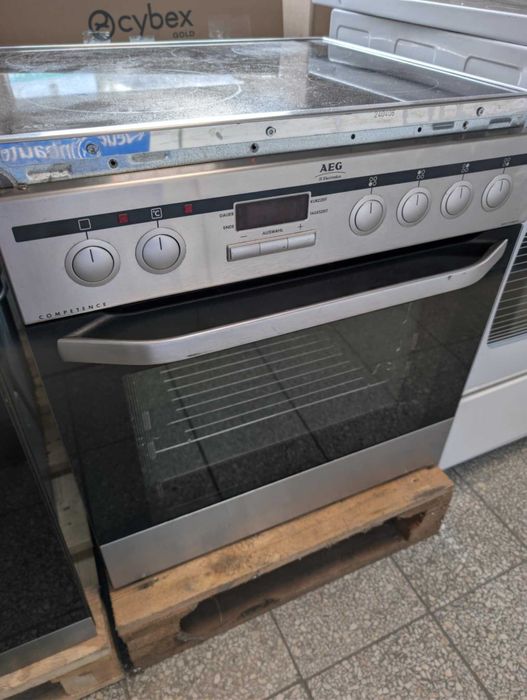 Piekarnik + płyta Ceramiczna AEG | Komplet do zabudowy | Srebrny | GW