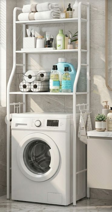 organizer łazienkowy regał stojak 3 poziomy nad wc pralkę