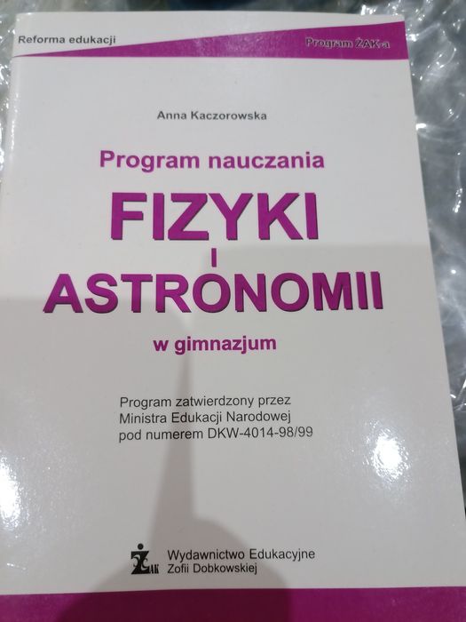 Program nauczania, egzaminy
