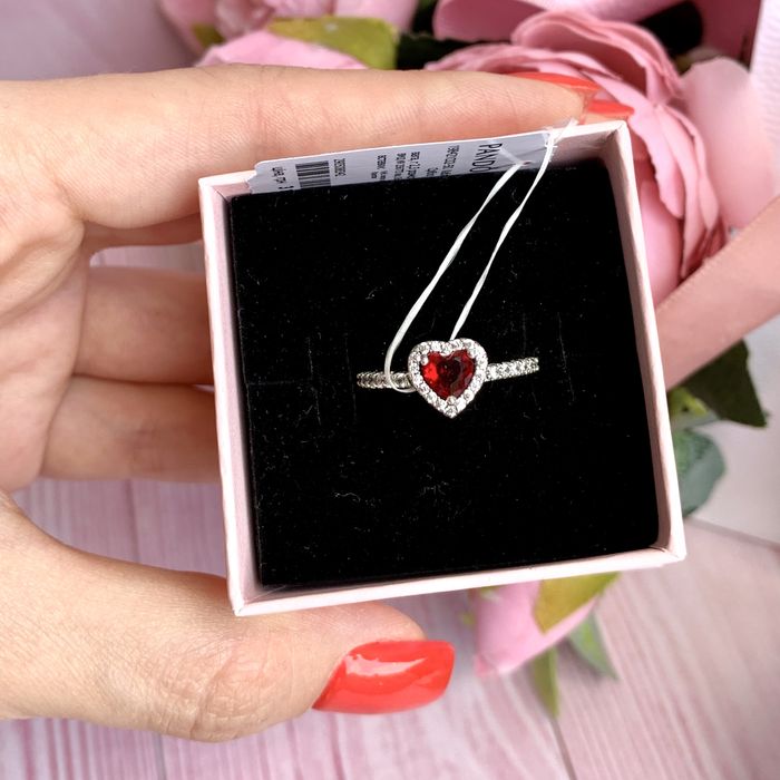 Каблучка Пандора Pandora оригінал кільце Кольцо «Червоне серце» нова