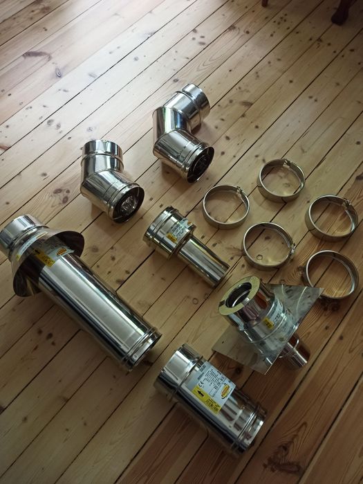 Komin stalowy izolowany DUALINOX stal nierdzewna
