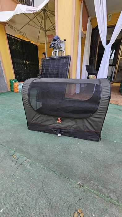 Transportadora Dobrável para Cão - Decathlon Solognac Tam L + Tapete