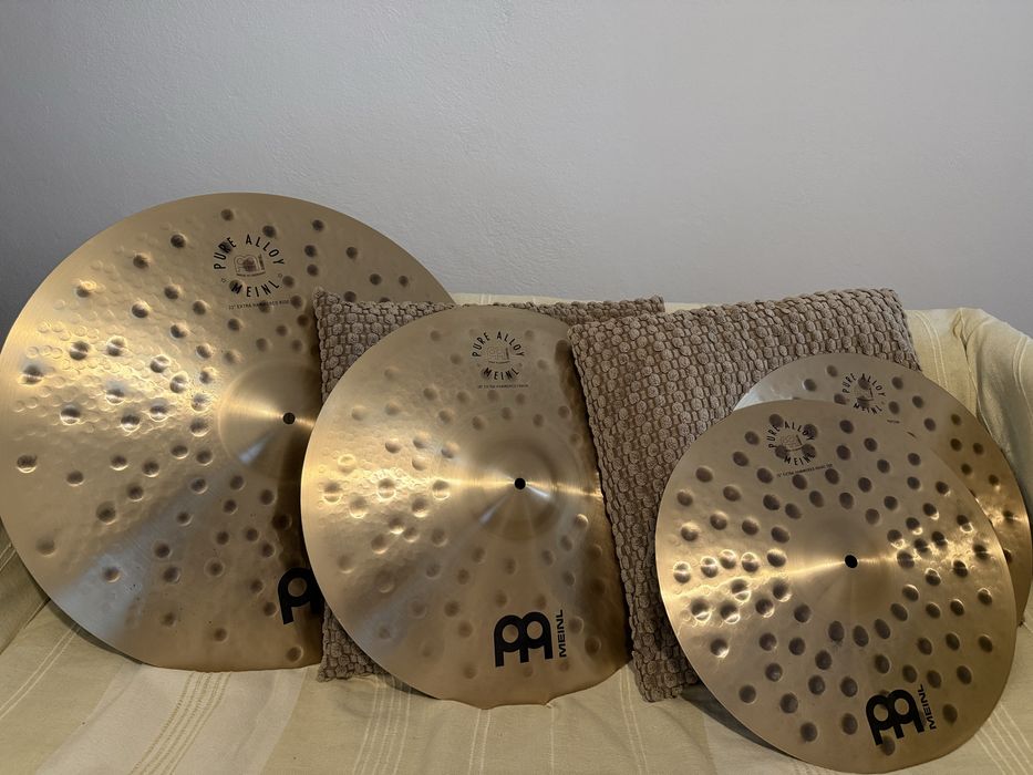 Pratos Meinl Pure Alloy Custom (18" Crash, 22" Ride)