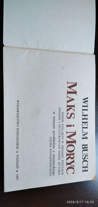 Komiks Maks i Moryc Wilhelm Busch