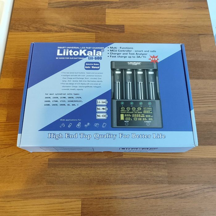 Зарядное устройство, Зарядчик LitoKala Lii 600 полная комплектация