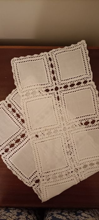 Conjunto de naperons de quarto