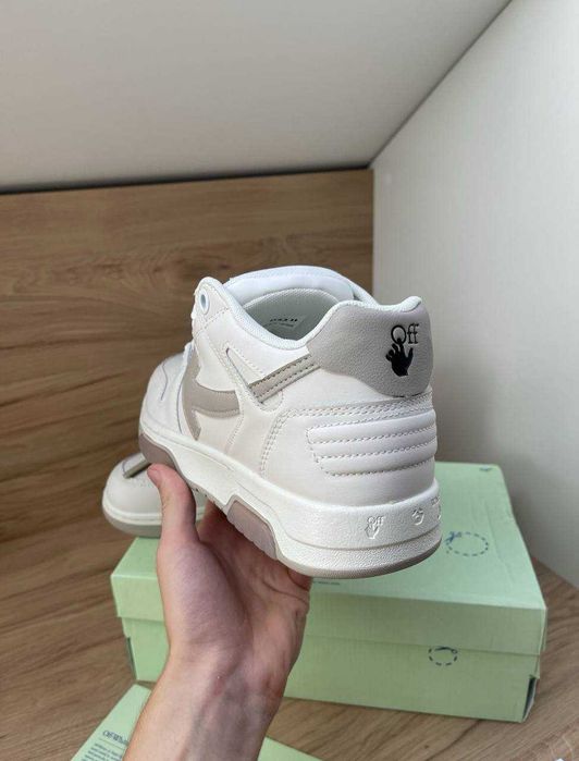 Кросівки Off-White / Out Of Office / оф вайт white/black