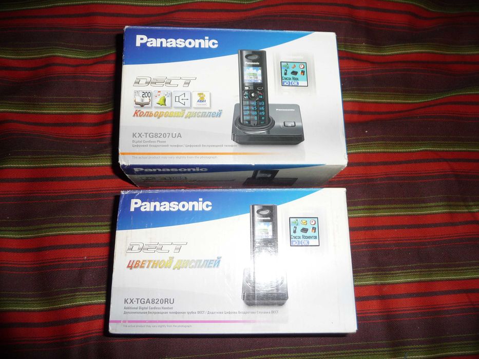 Цифровой беспроводной телефон Panasonic KX-TG8207UA KX-TGA820RU