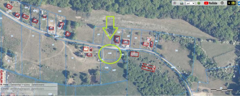 działka budowlana w Wapnicy - 6km do Międzyzdrojów, 20km do Świnoujścia - Widok 2