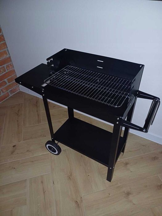 Grill węglowy duży ogrodowy półka ruszt Solidny NOWY