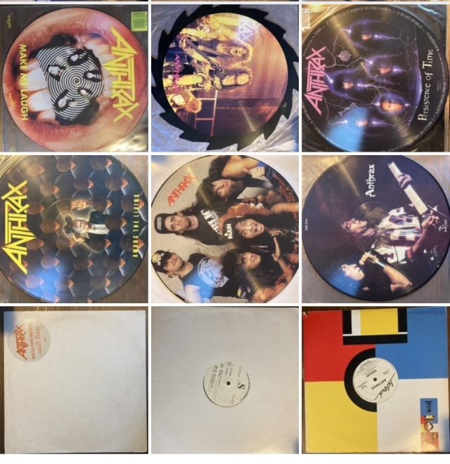 Lote vinis Anthrax - vários preços ou em conjunto