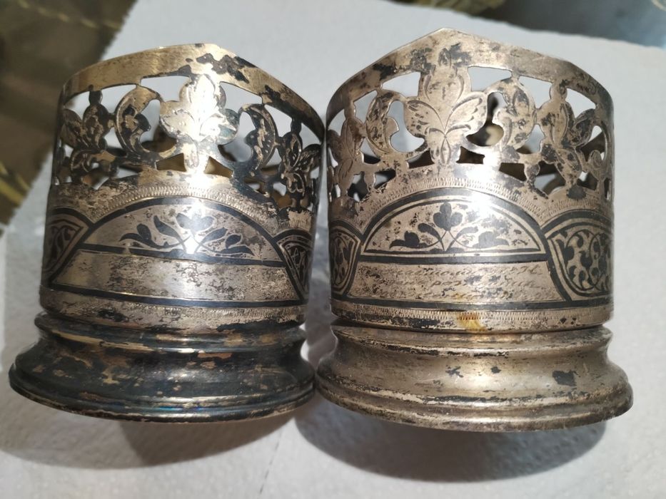 Подстаканник серебряный, Кубачи