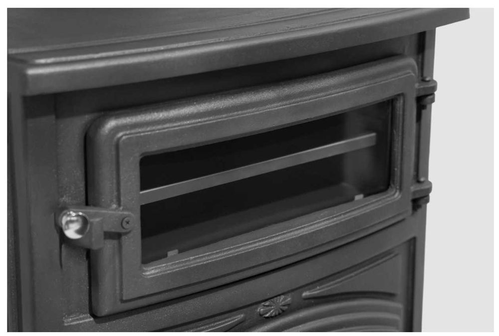 Salamandra Nova Ferro Fundido 13KW com Forno INOX