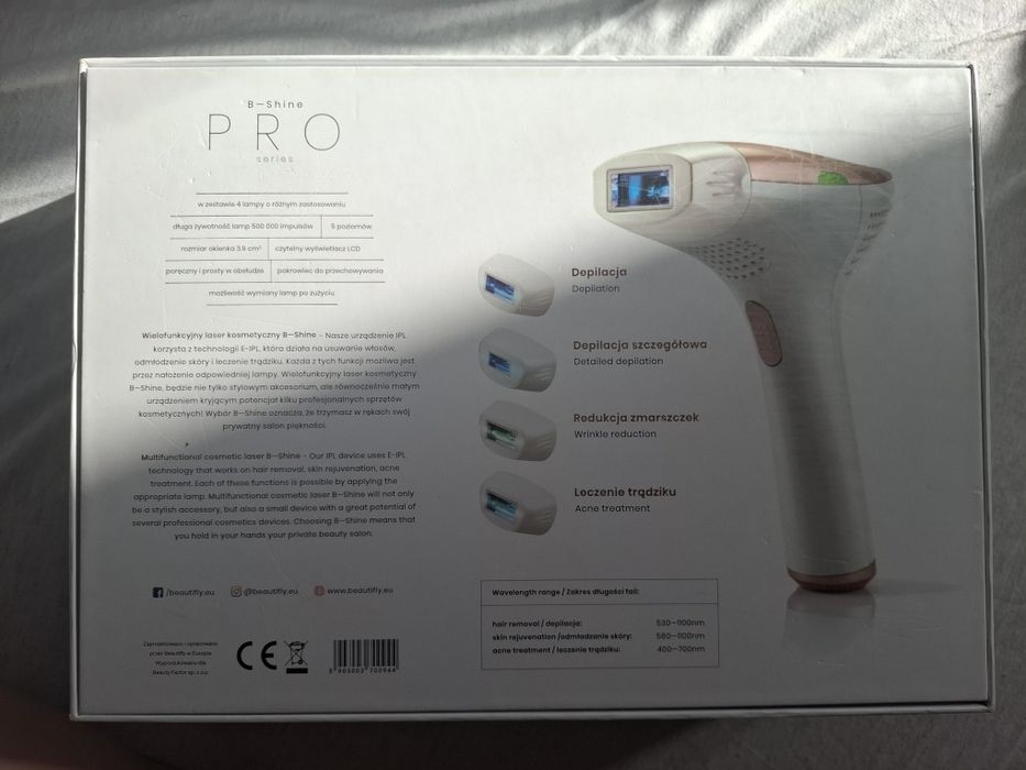Depilator laserowy IPL Beautifly B-Shine Pro