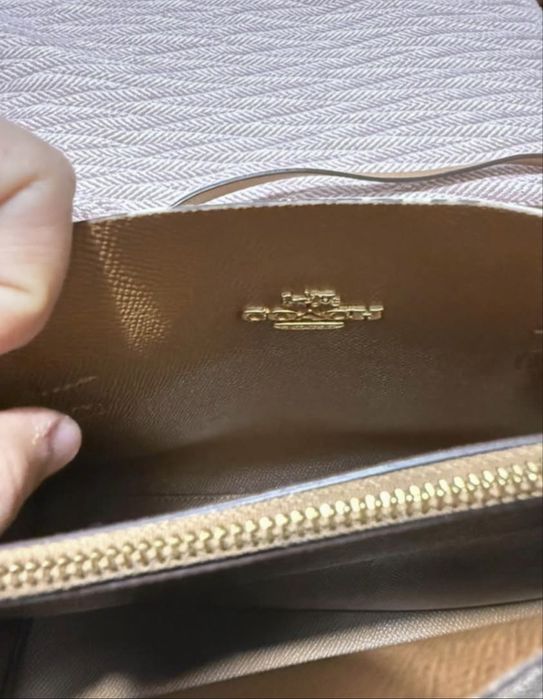 Mala da coach Mollie Tote Bag 25 In Signature Canvas em bom estado