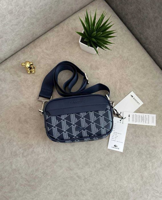 Nowa torba Lacoste – listonoszka / saszetka na ramię, granatowa