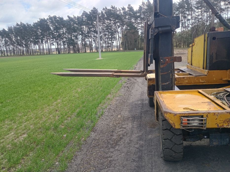 Wózek widłowy boczny zamiana