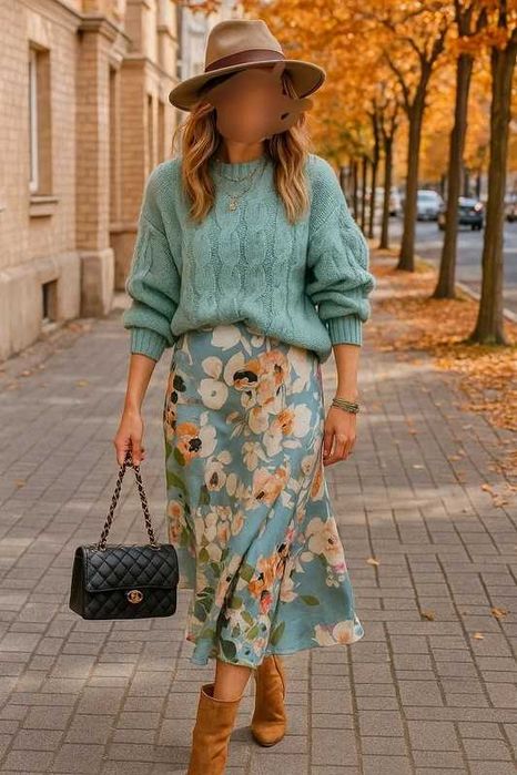 Sweter mietowy Candy splot warkocza roz. 42/44