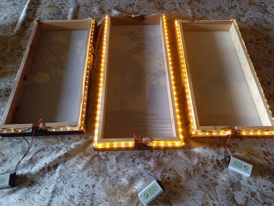 Quadros de lua com led