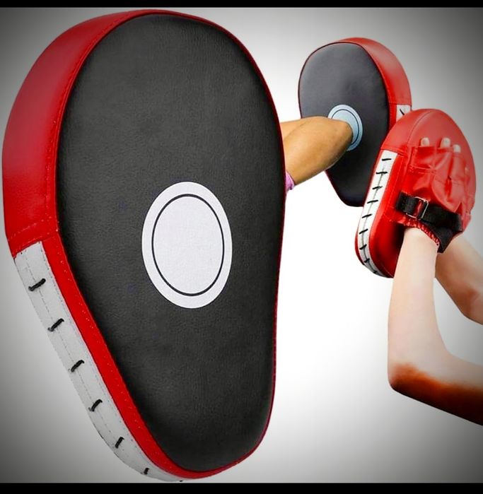 Łapy trenera tarcze bokserskie boks mma walka trening