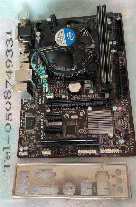 Материнская плата s1150/КОМПЛЕКТ/H81-I5-4590-4 ЯДРА/16Gb/DDR3