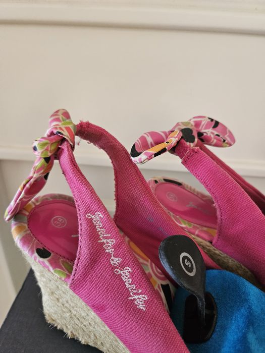 Letnie buty/espadryle na koturnie r 38