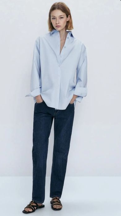 Нова базова сорочка рубашка Massimo dutti