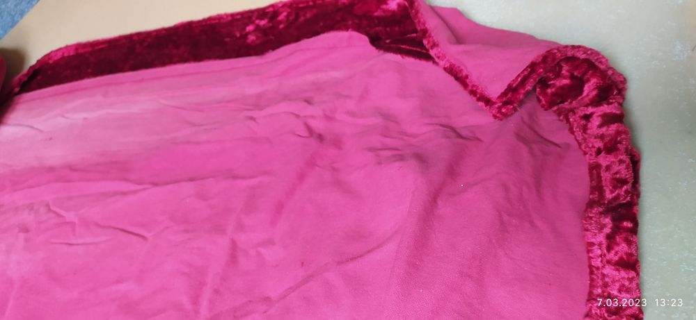 Zasłony narzuty welur prl