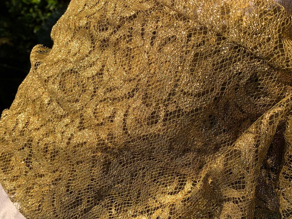 Złota koronkowa bluzka, rozm s do l