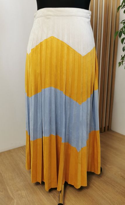 Spódnica długa, plisowana, zamszowa, only, rozmiar 38/40, M/L