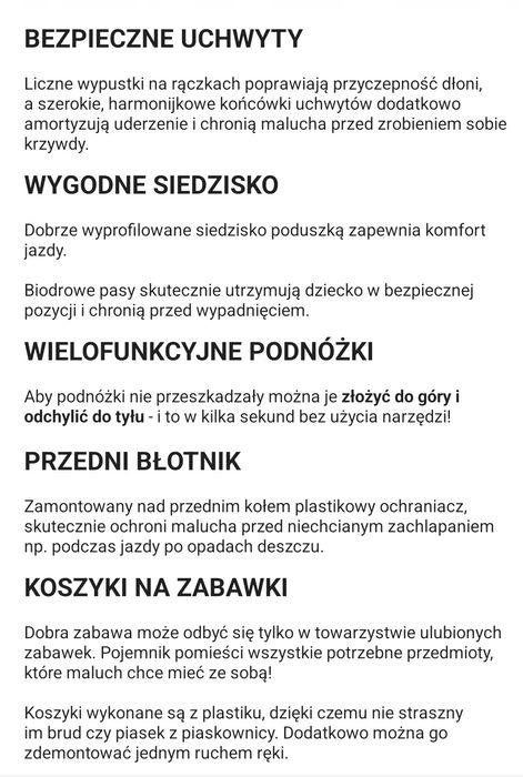 Hypermotion rowerek trójkołowy