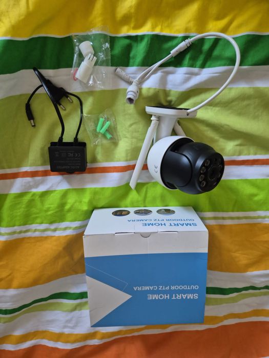 Kamera zewnętrzna 4k 8mpx 4x zoom monitoring icsee