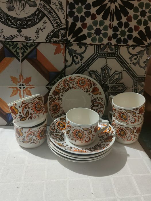 Jogo Chá Vintage - 10 peças Sacavém