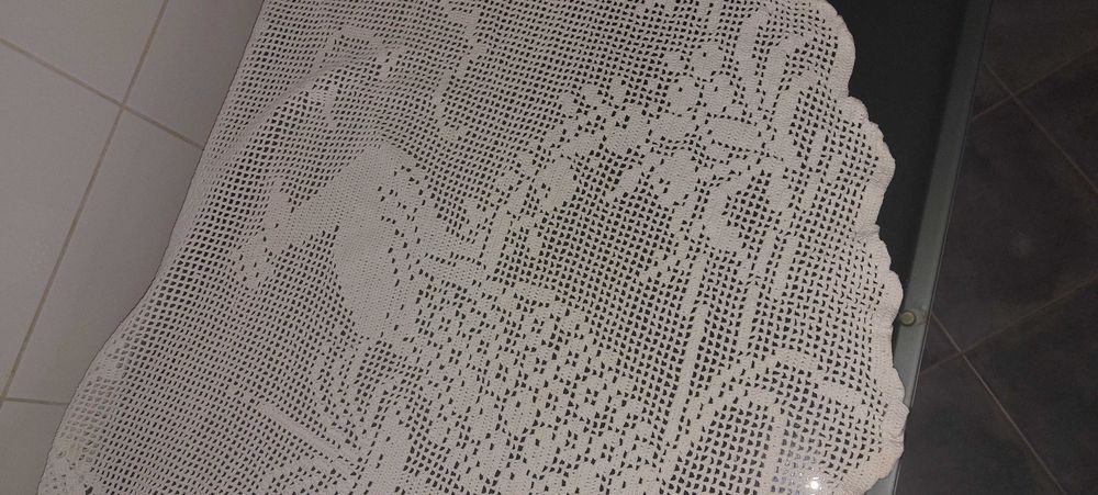 Toalha Redonda em Crochet