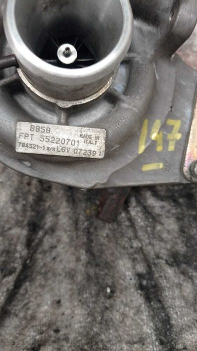 Turbo Alfa Romeo, Fiat 1,6JTD  120cv  ref: 5 5 2 2 0 7 0 1