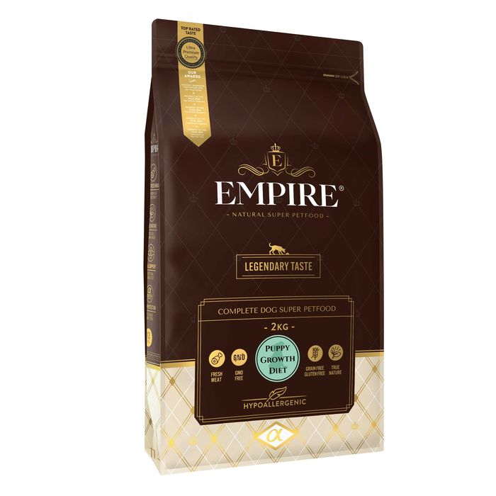 Sucha Karma dla Psa EMPIRE Szczeniak 2kg Małe i Średnie Rasy Hipoalerg