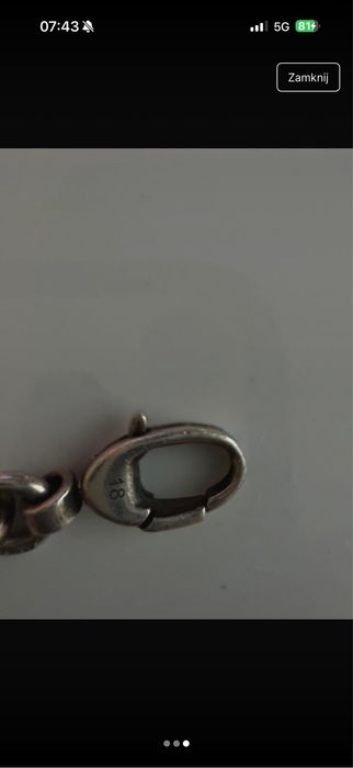 Bransoletka srebrna Gucci