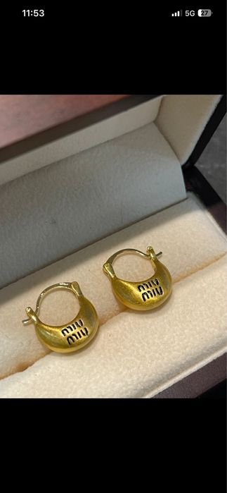 Miu miu kolczyli na bigiel