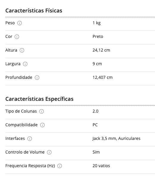 Colunas - Logitech Z200 Stereo Speakers
