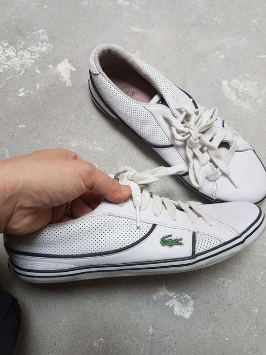 Buty trampki biale lacoste 40.5